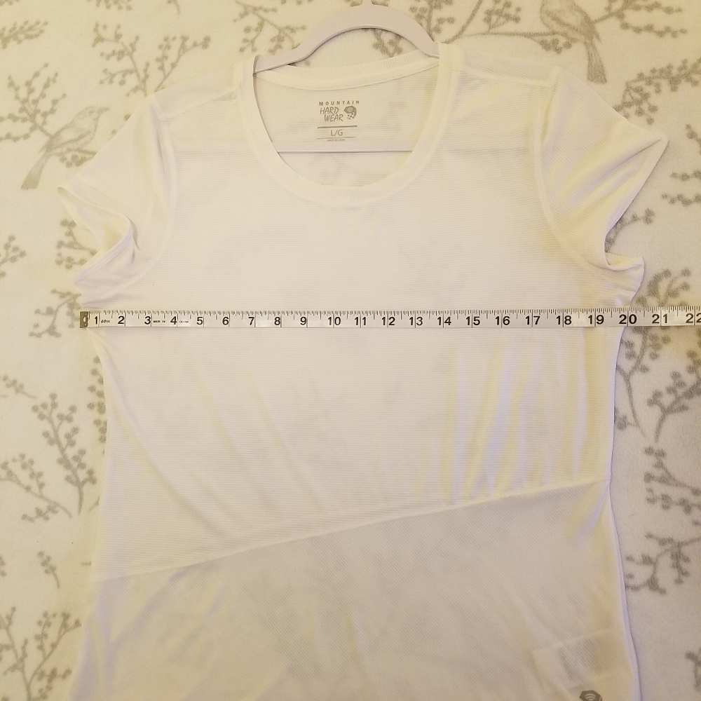 Mountain Hardwear Women's White Short Sleeve T-Shirt Spring Workout Tee Refresh - Picture 6 of 6